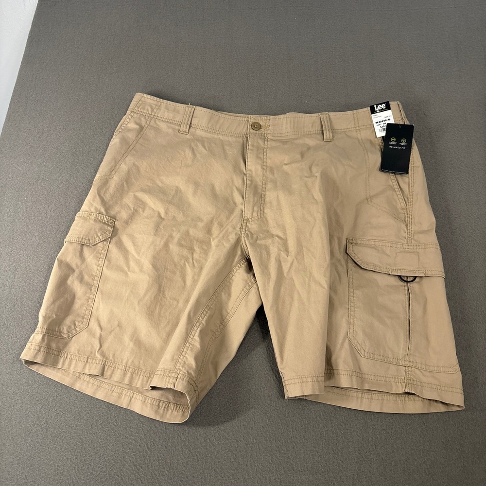 Lee Extreme Motion Nomad Cargo Shorts Mens Size 44 Khaki Tan 102287029